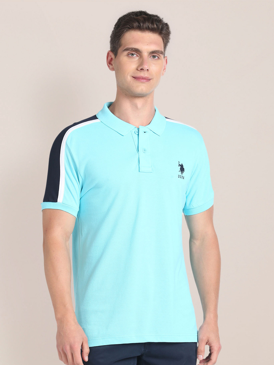 

U.S. Polo Assn. Polo Collar T-shirt, Blue