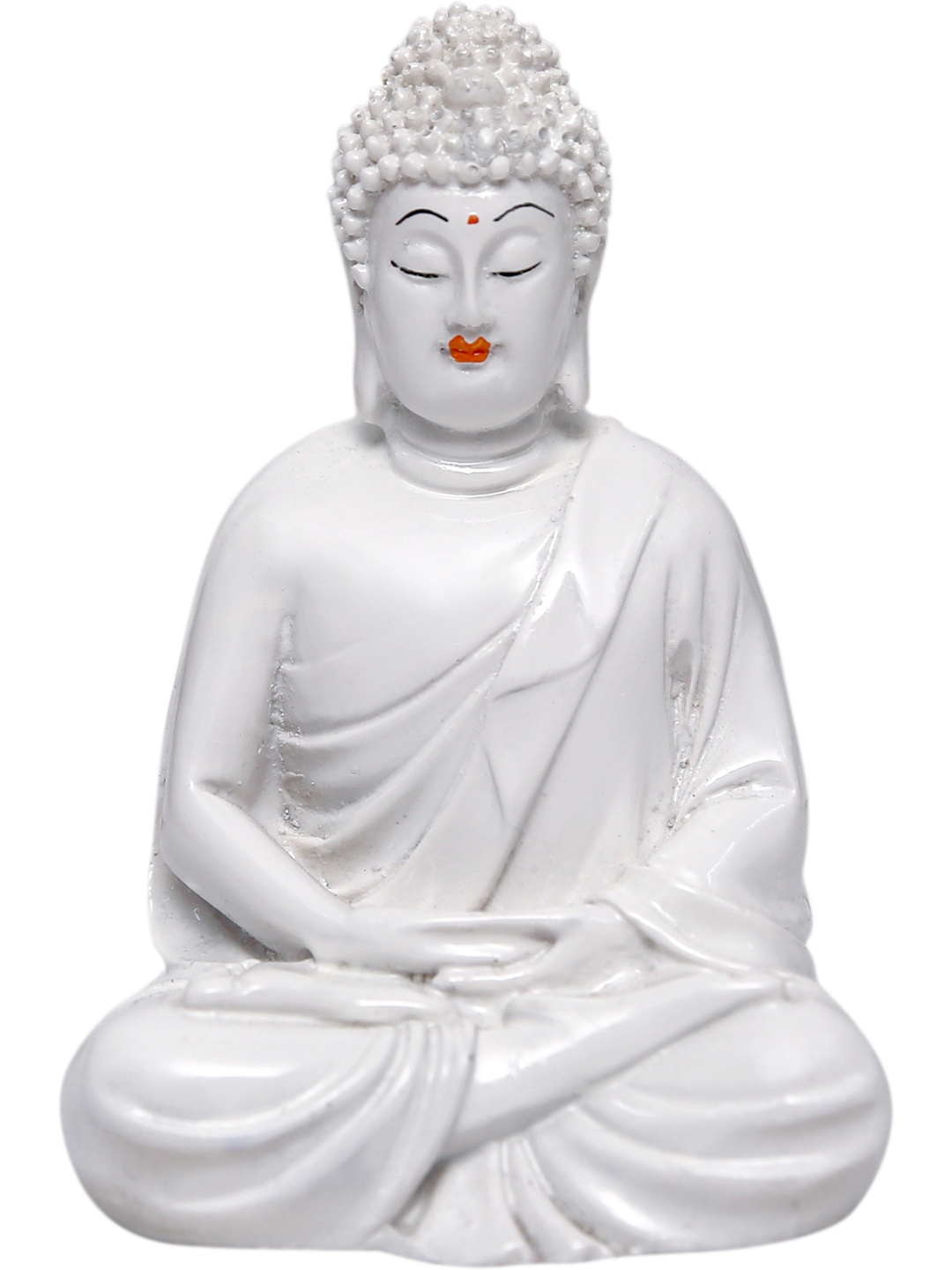 

Goldiluxe White Textured Buddha Showpiece