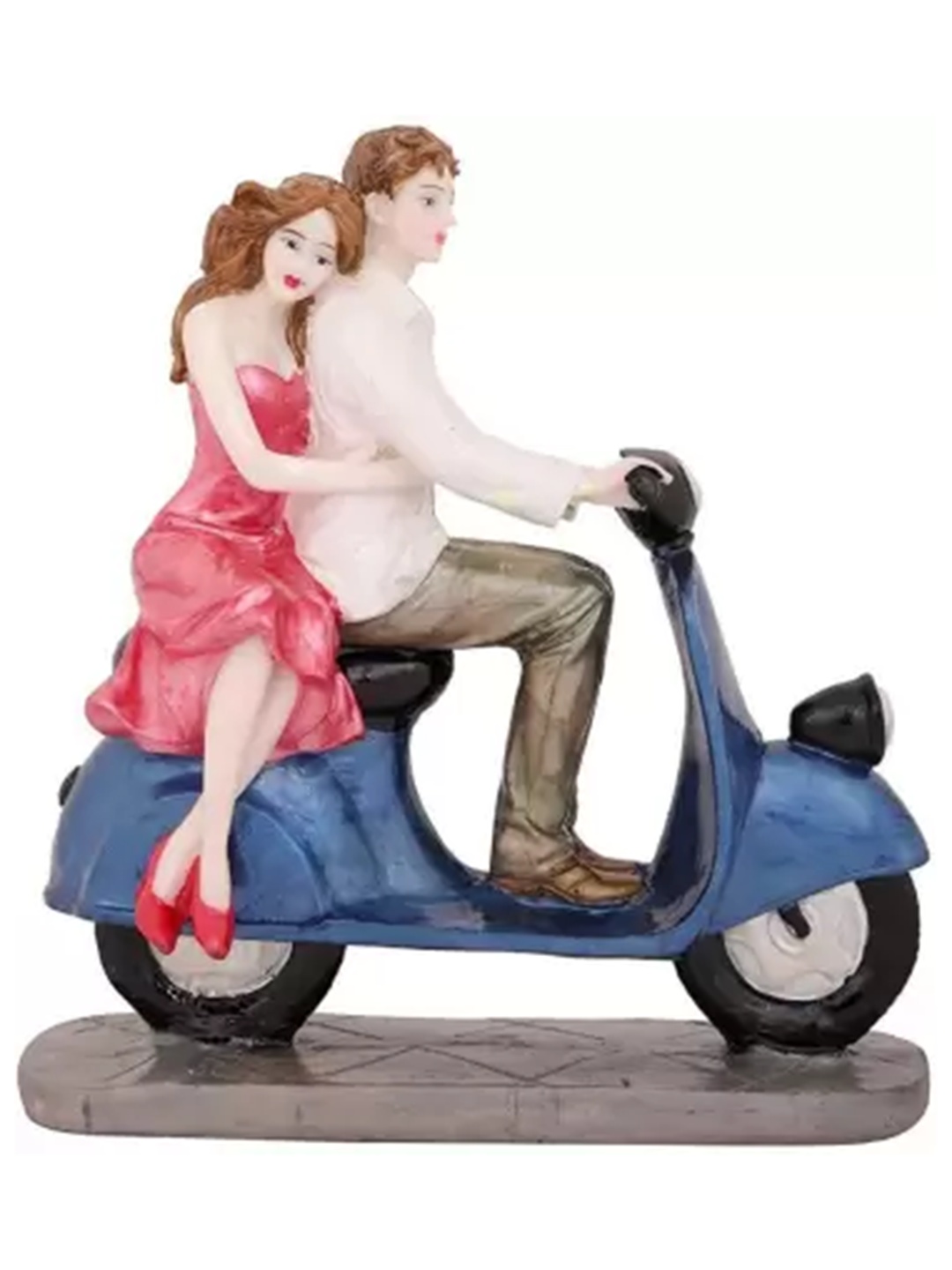 

Goldiluxe Gold & Silver-Toned Romantic Loving Couple Showpiece