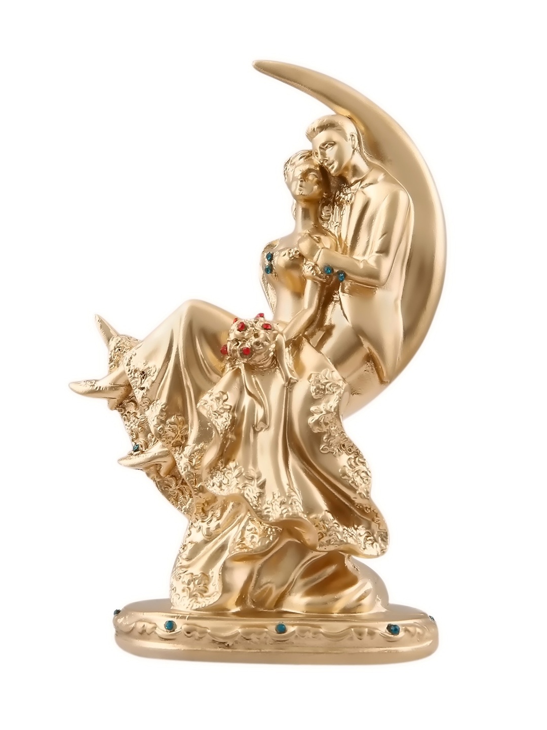 

Goldiluxe Beige Romantic Loving Couple Idol Showpiece