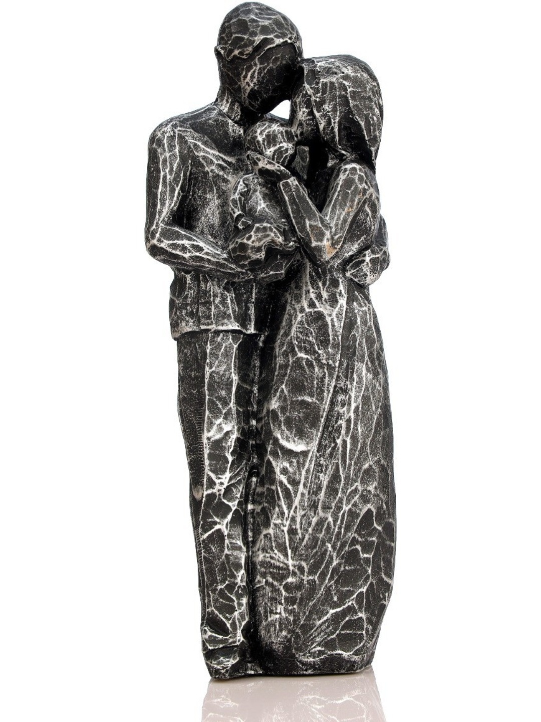 

Goldiluxe Black Textured Loving Couple Showpiece