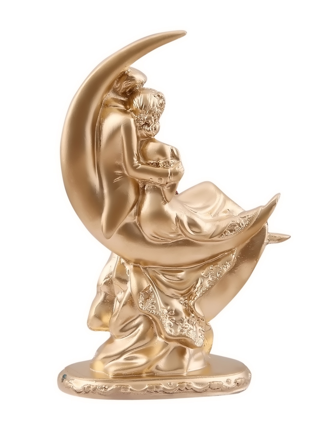 

Goldiluxe White & Brown Textured Loving Couple Showpiece