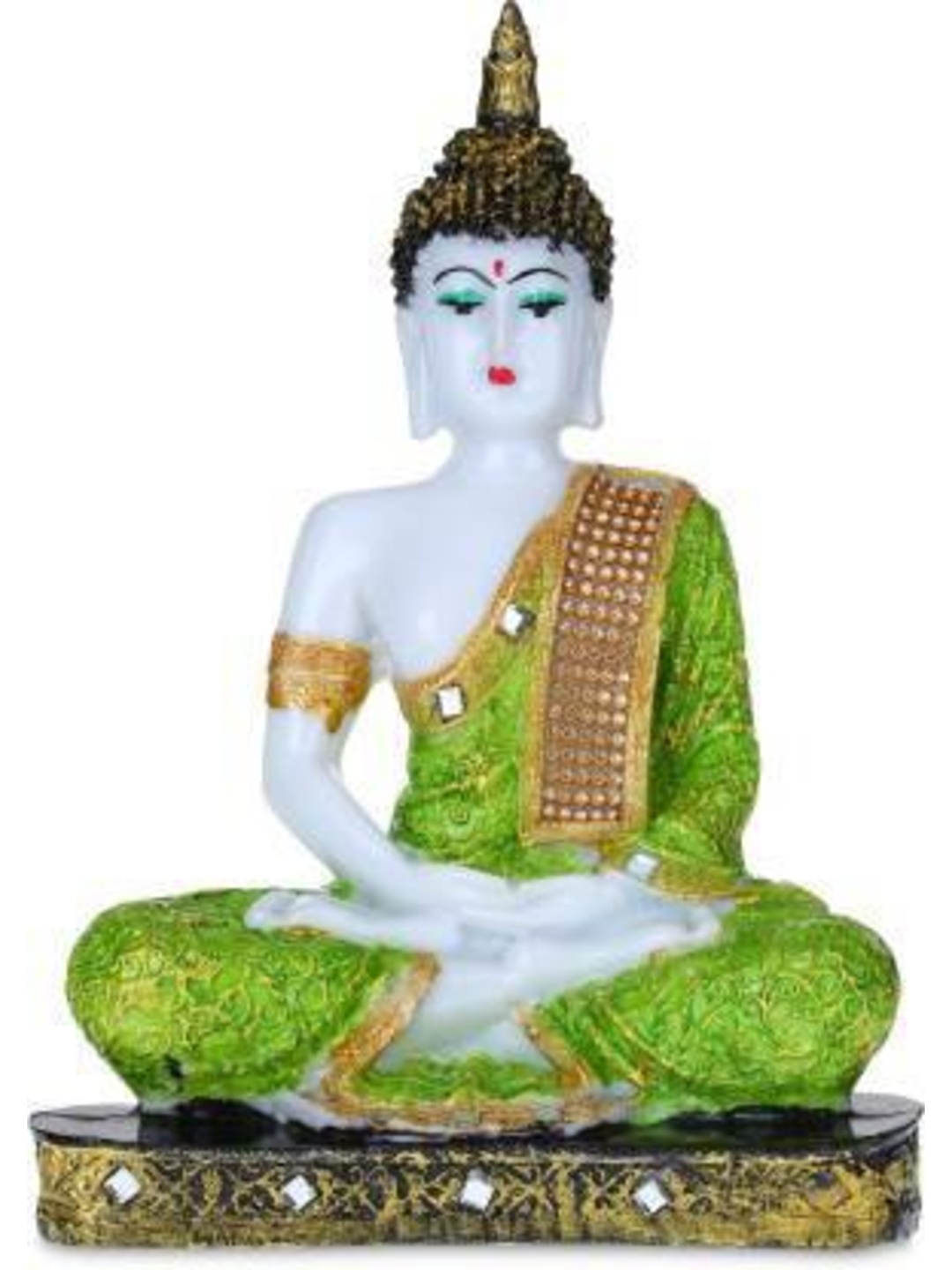 

Goldiluxe White & Gold Toned Buddha Idol Showpiece
