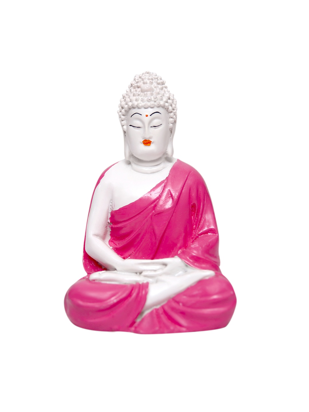 

Goldiluxe White & Pink Buddha Idol Showpiece