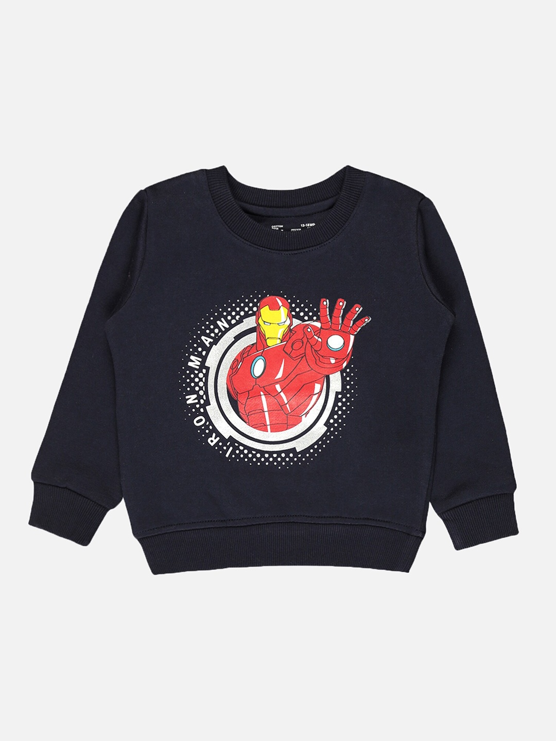 

Bodycare Kids Boys Iron Man Printed Fleece Pullover Sweatshirt, Navy blue