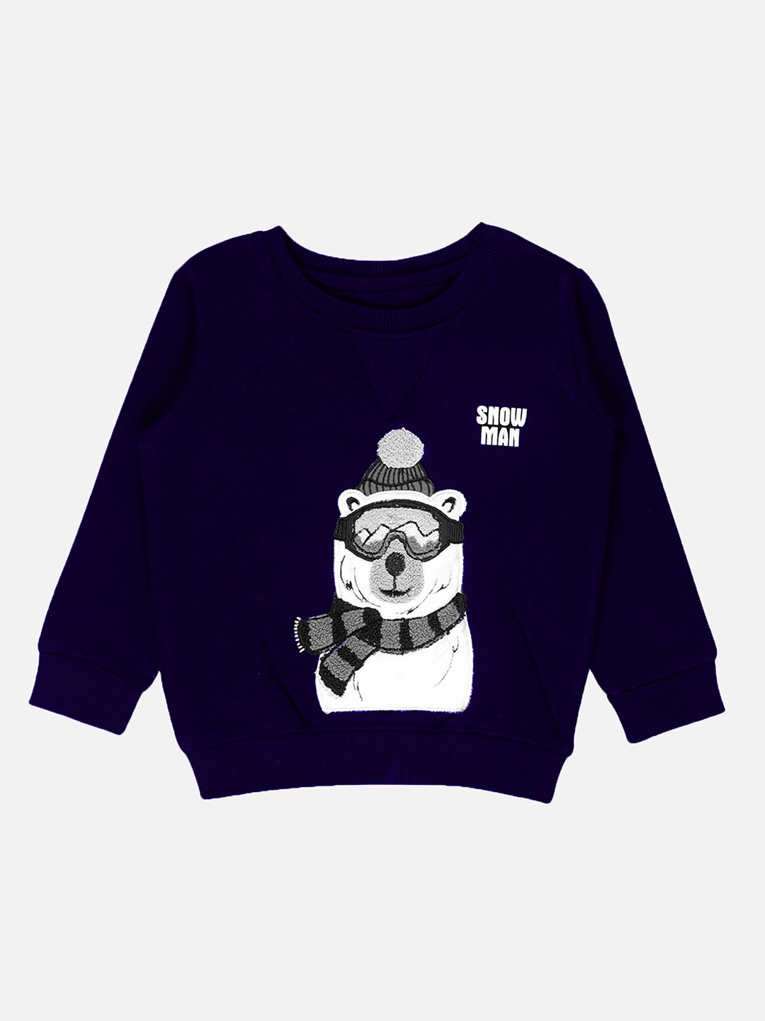 

Bodycare Kids Boys Printed Fleece Pullover Sweatshirt, Navy blue