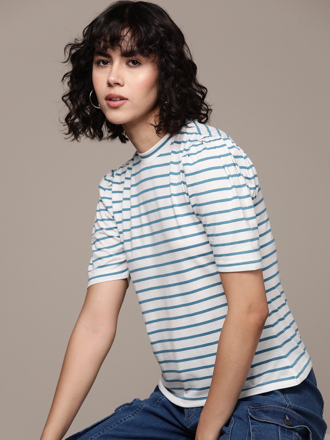 

The Roadster Lifestyle Co. Striped Top, White
