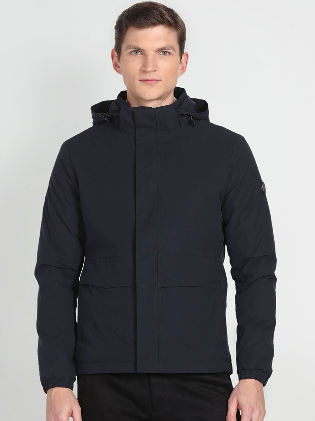 

Arrow Sport Hooded Bomber Jacket, Navy blue