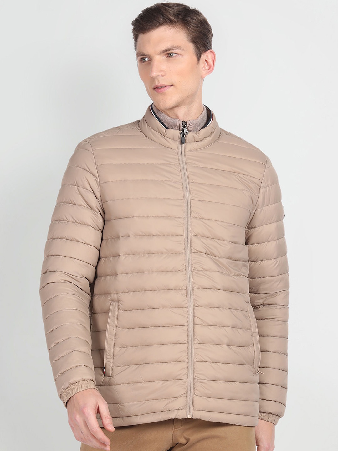 

Arrow Sport Lightweight Quilted Packable Puffer Jacket, Beige