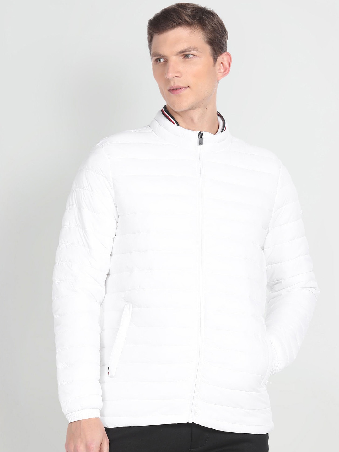 

Arrow Sport Lightweight Mock Collar Puffer Jacket, White