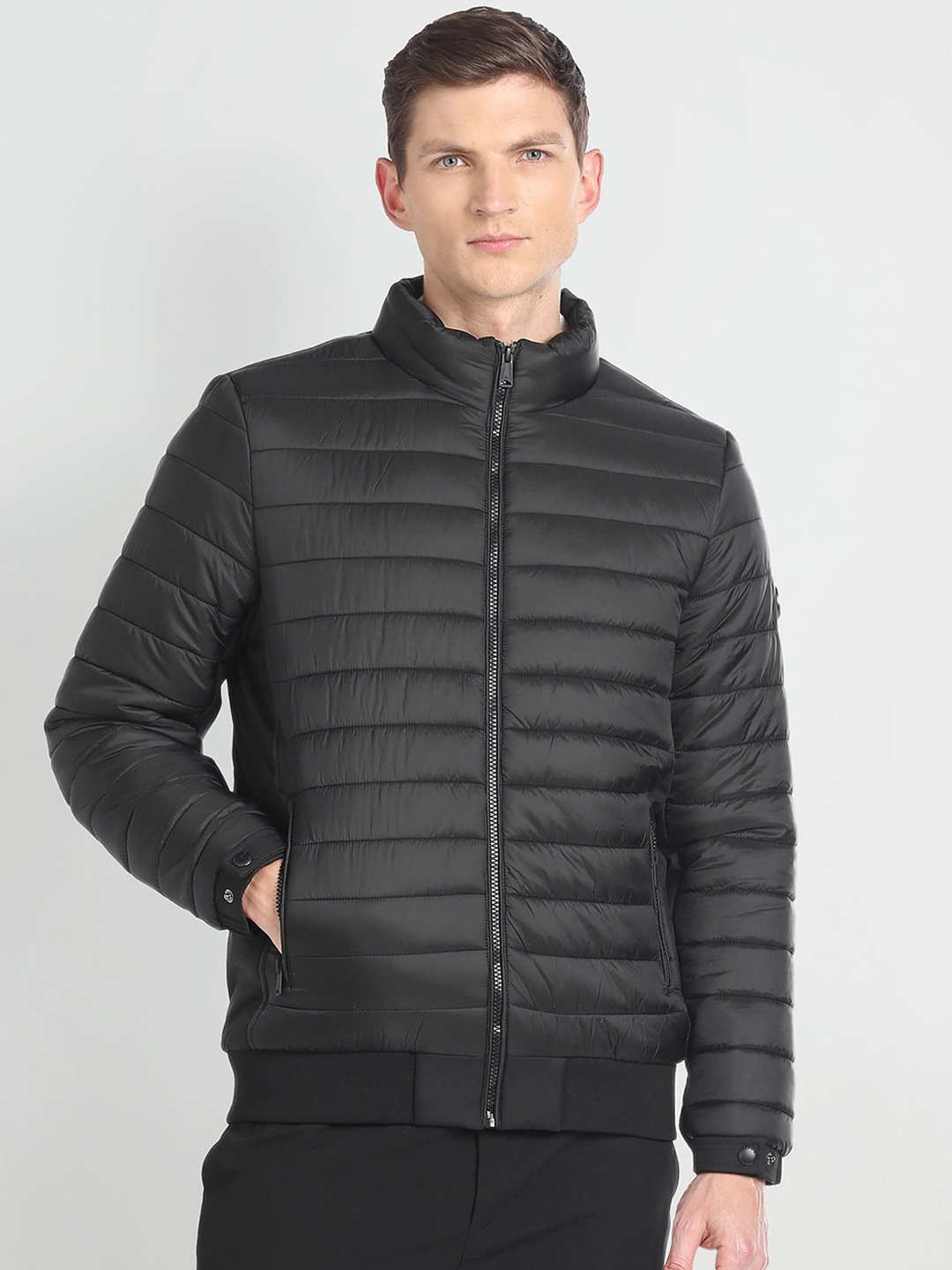 

Arrow Sport Windcheater Puffer Jacket, Black