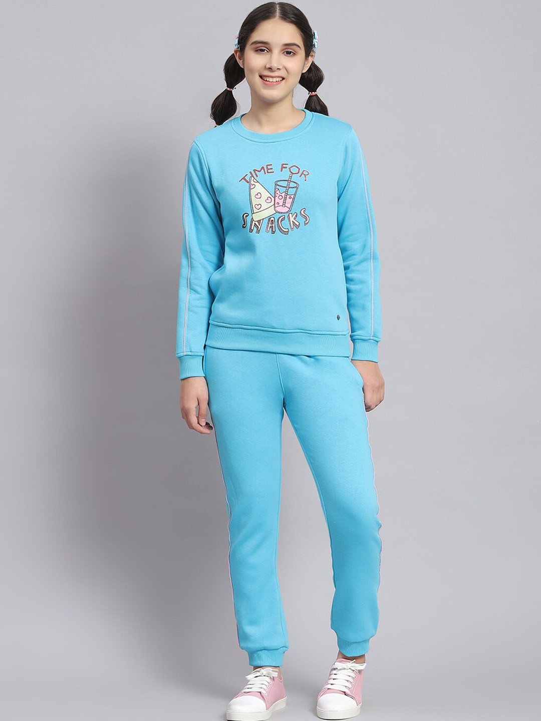 

Monte Carlo Girls Graphic Printed Long Sleeve Tracksuit, Blue