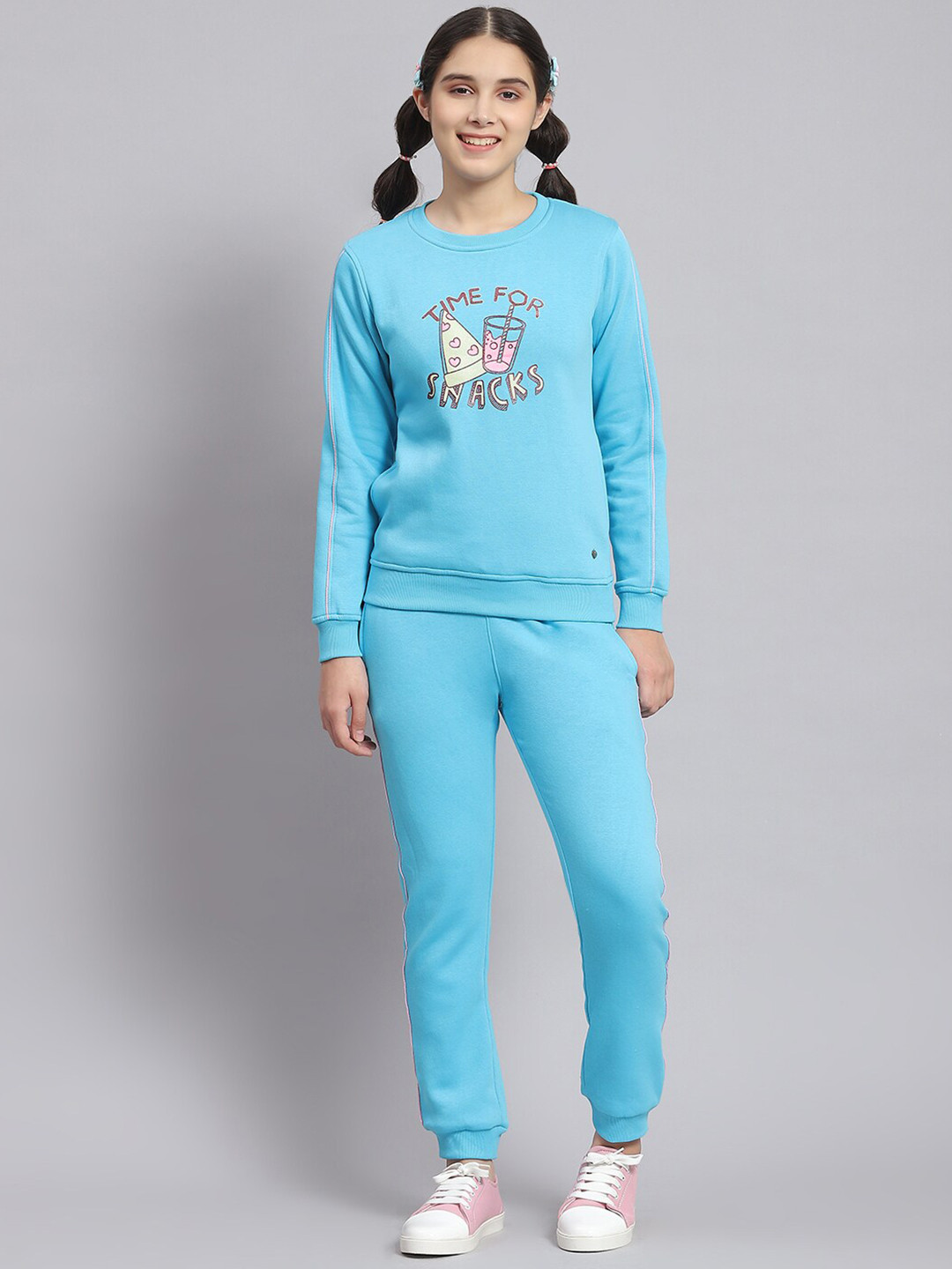

Monte Carlo Girls Graphic Printed Long Sleeve Tracksuit, Blue