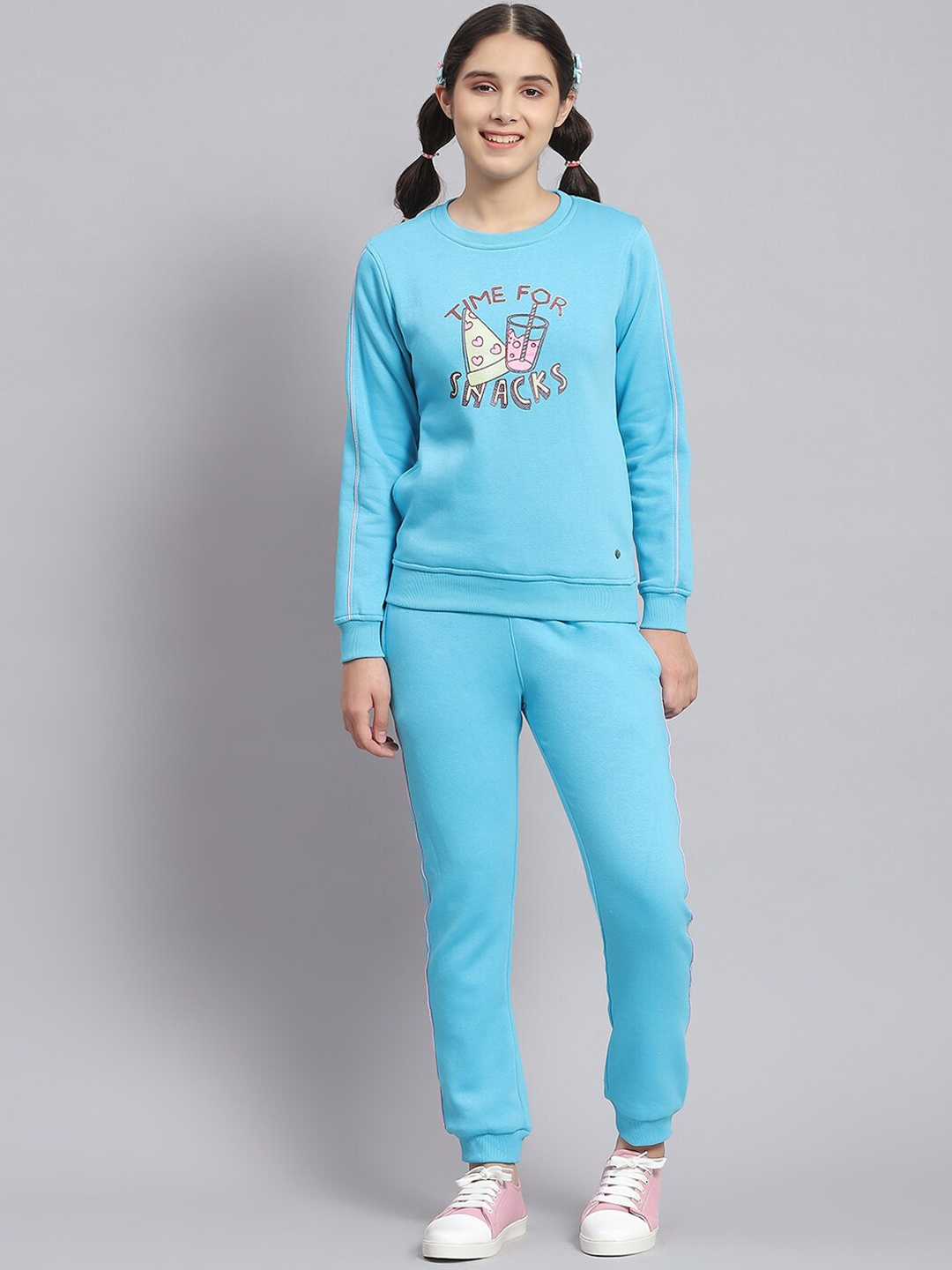 

Monte Carlo Girls Graphic Printed Long Sleeves Tracksuit, Blue