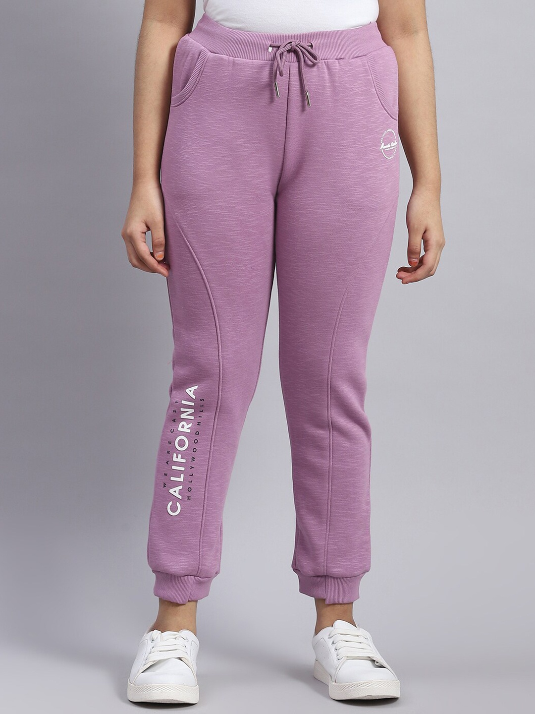 

Monte Carlo Girls Printed Mid-Rise Joggers, Mauve