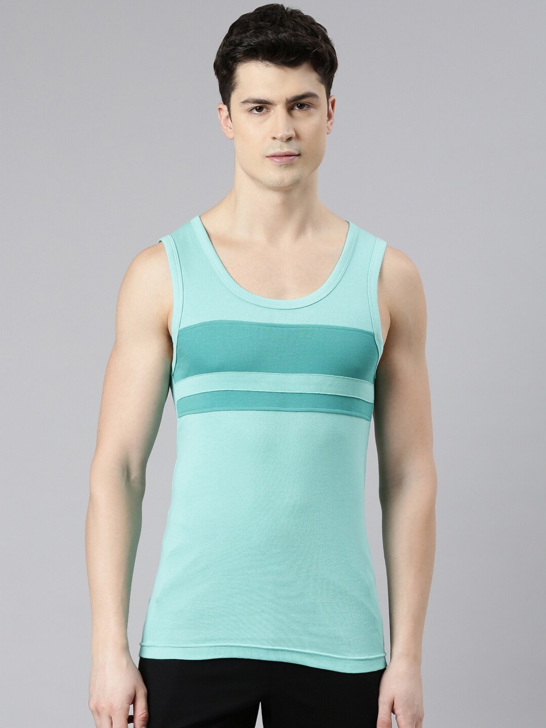 

FASO Pure Cotton Innerwear Vests, Blue