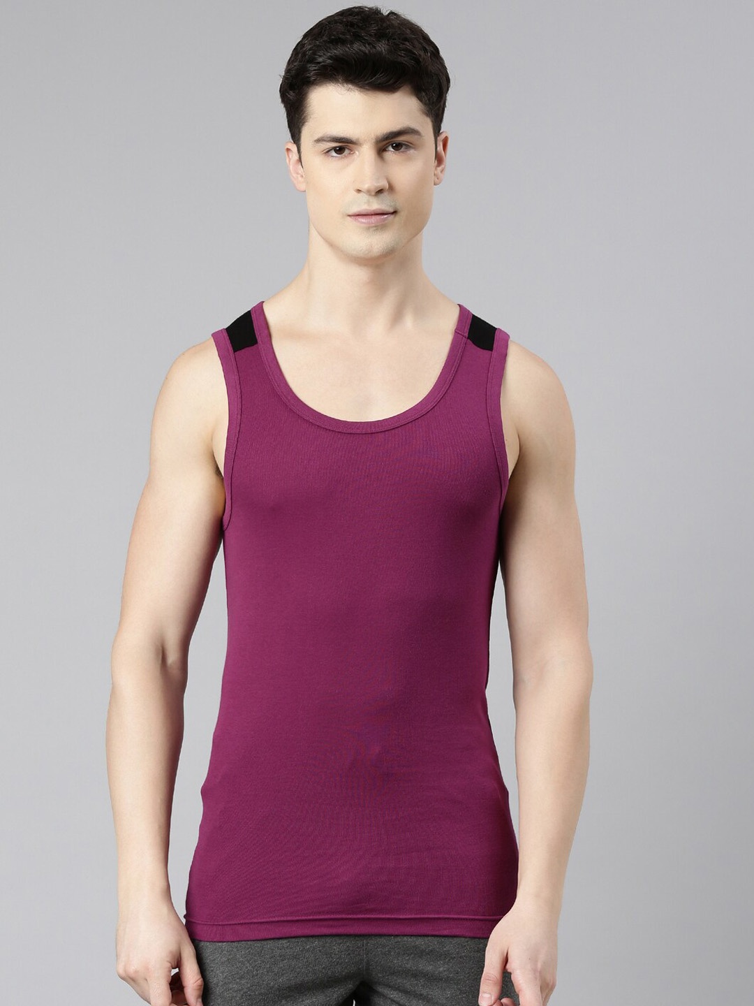 

FASO Pure Cotton Innerwear Vests, Purple