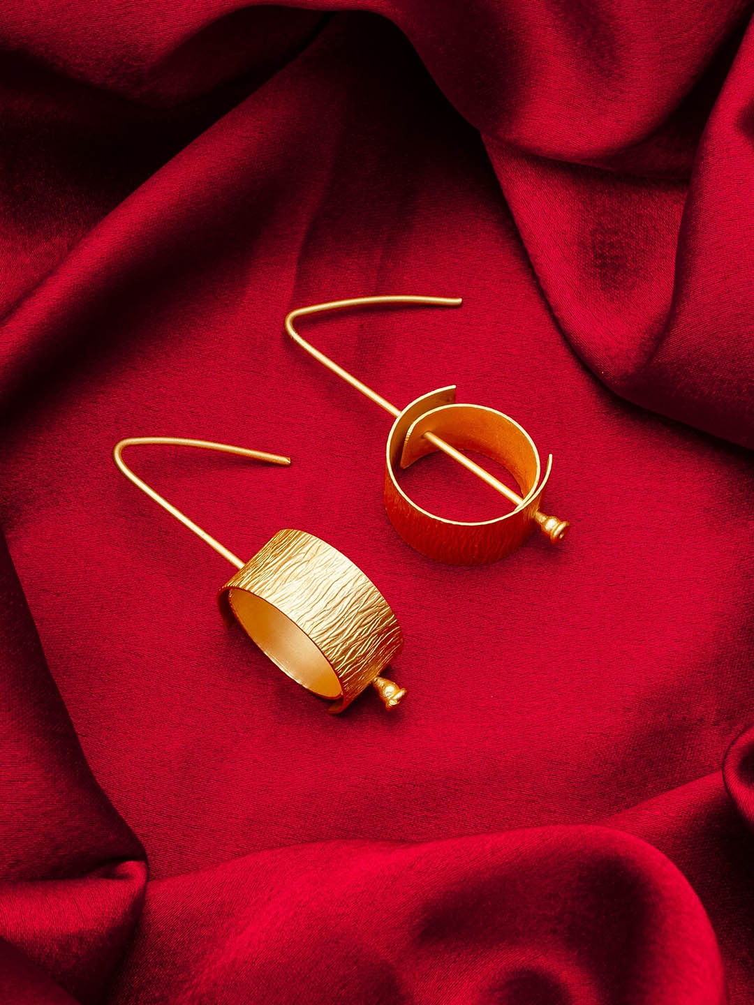 aadita Gold-Toned Drop Earrings