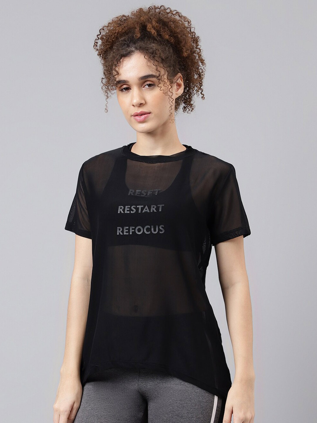 

MKH Typography Printed Relaxed Fit Dri-FIT T-shirt, Black