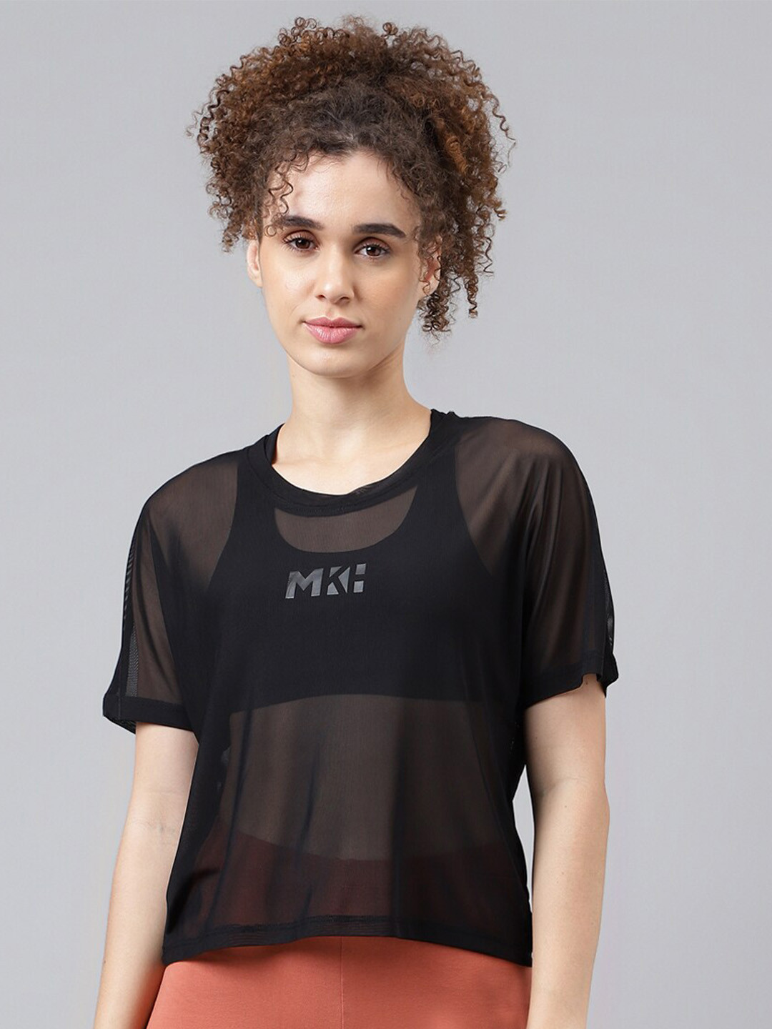 

MKH Dri-FIT Typography Printed T-Shirt, Black