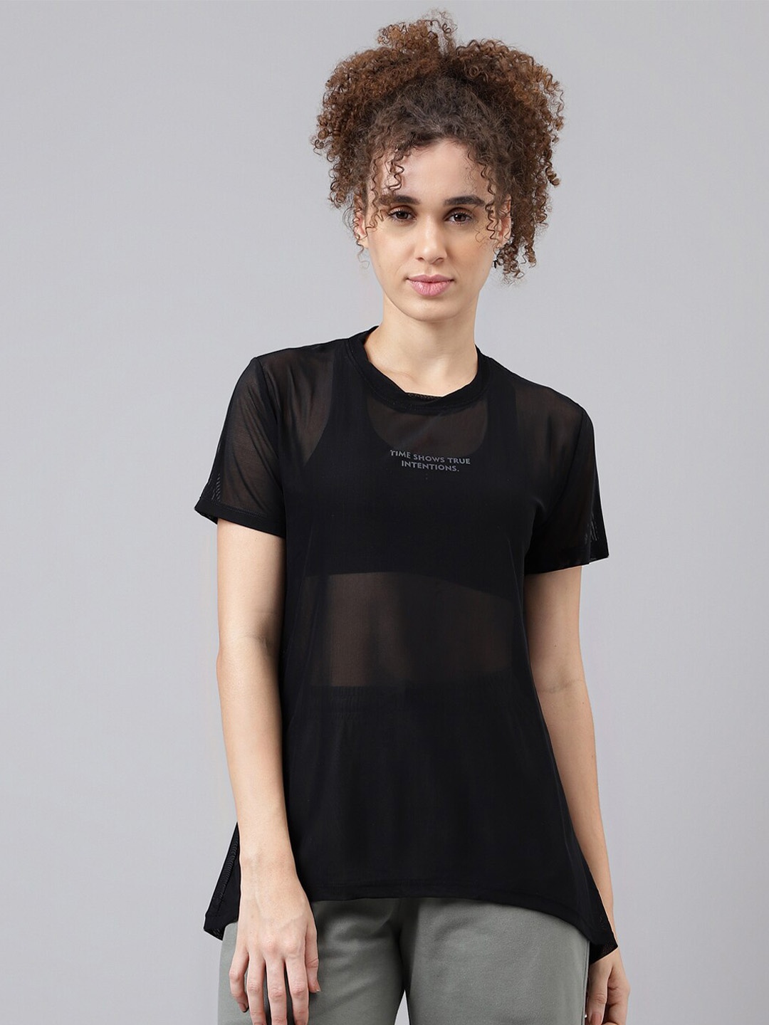 MKH Typography Printed Relaxed Fit Dri-FIT T-shirt, Black