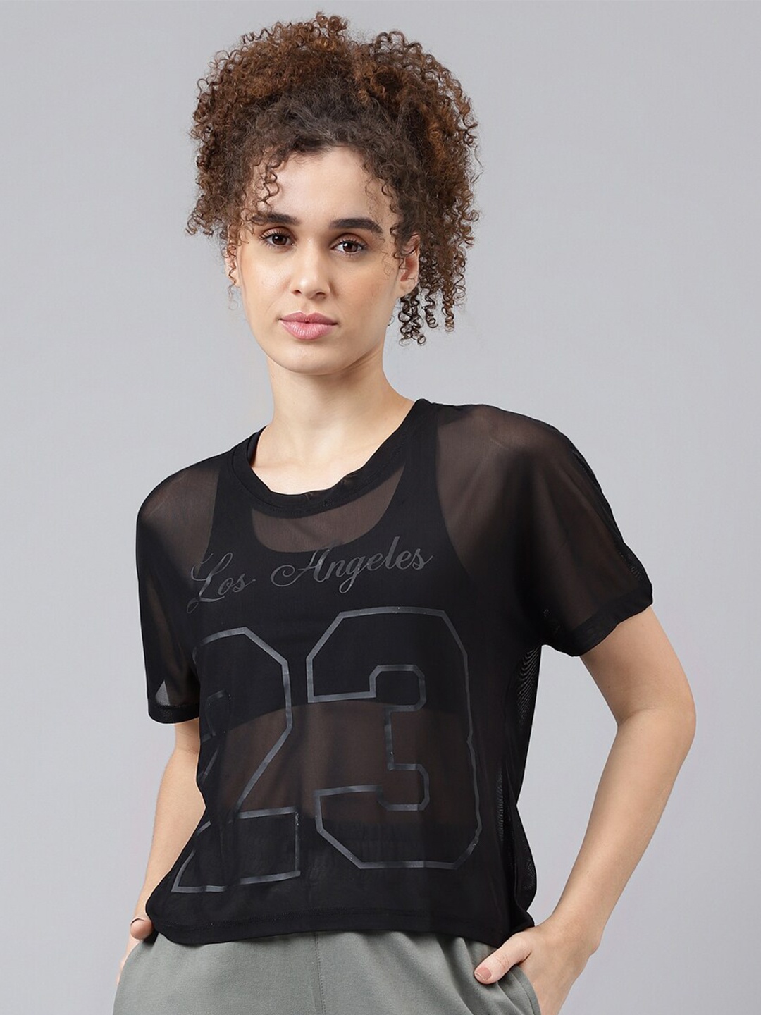 MKH Dri-FIT Typography Printed T-Shirt, Black