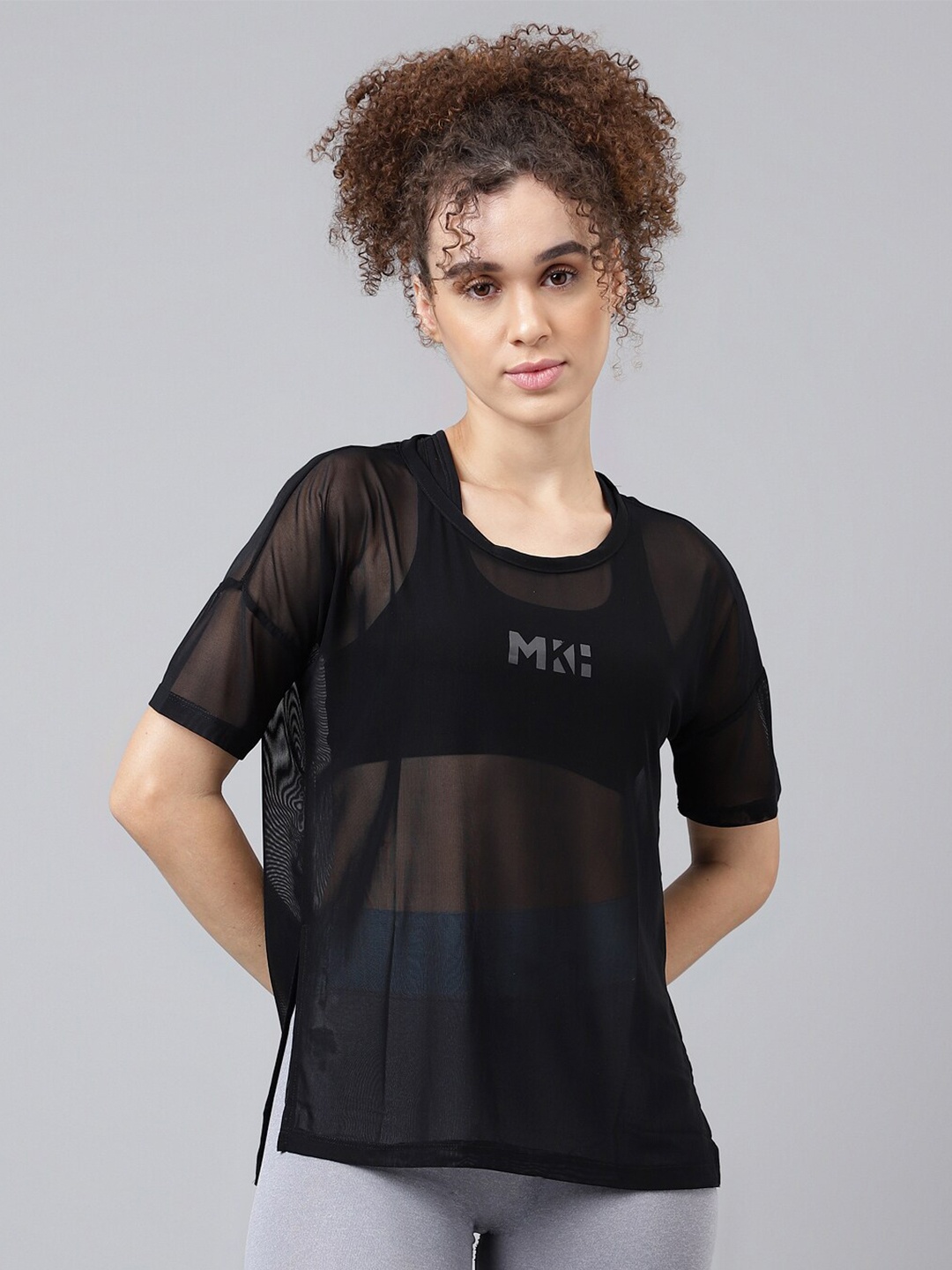 MKH Typography Printed Relaxed Fit Dri-FIT T-shirt, Black