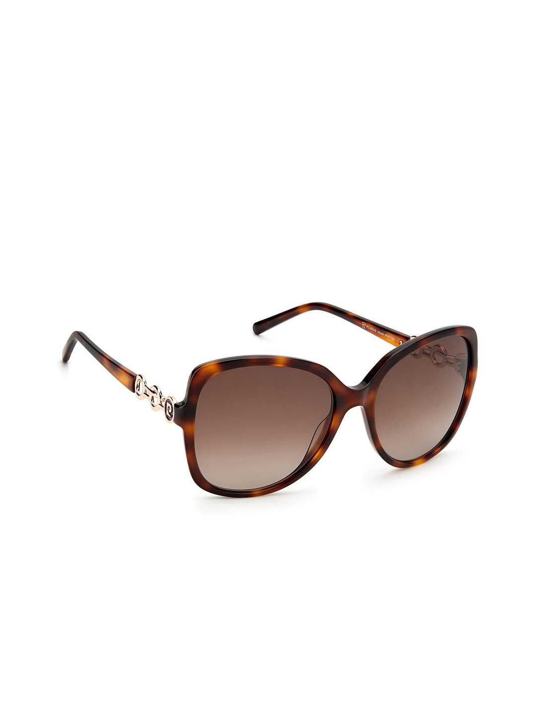 

pierre cardin Women Cateye Sunglasses with Polarised Lens-20465005L57HA, Brown