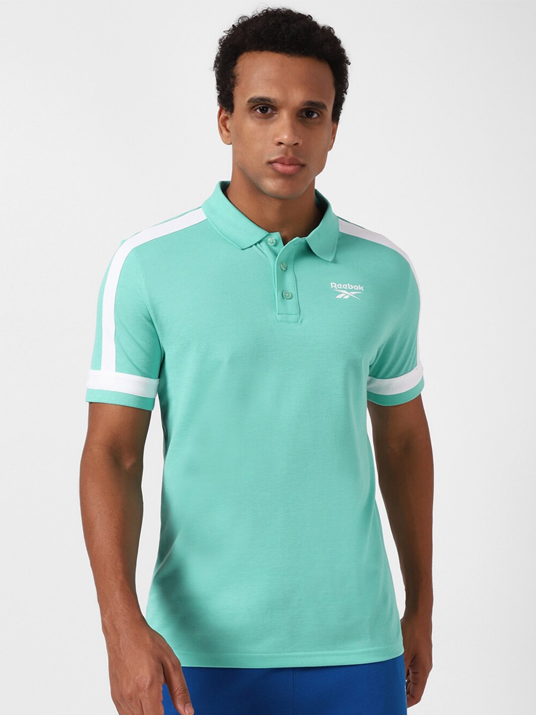 

Reebok Wce Slim-Fit Polo Collar T-Shirt, Green