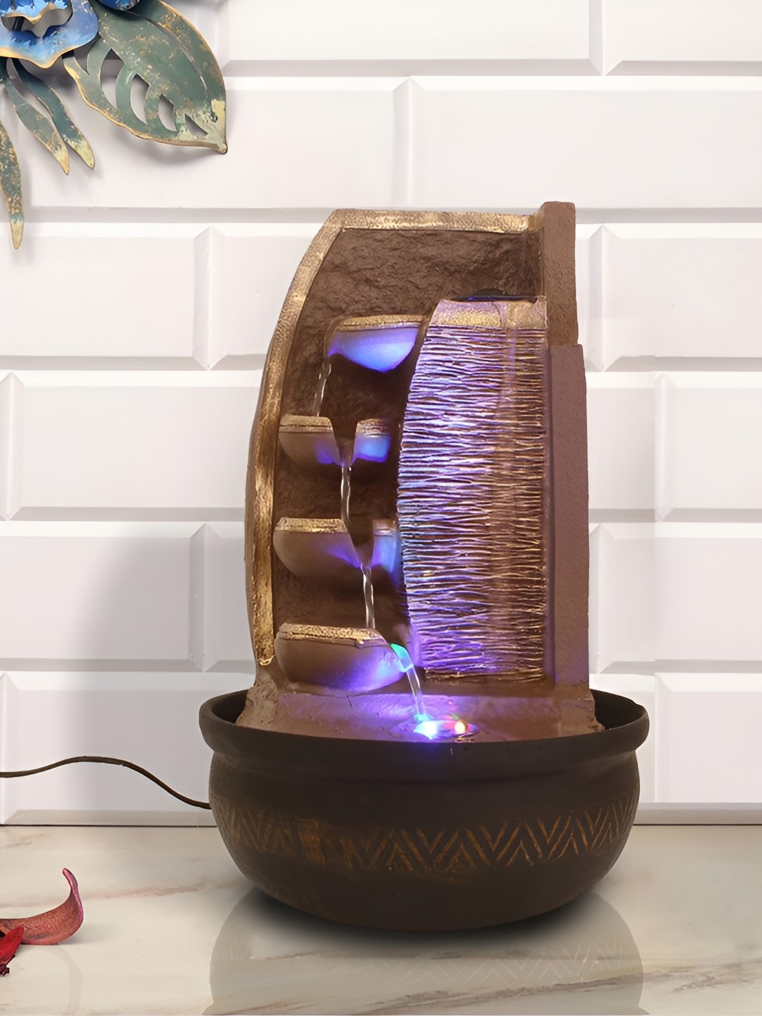 

Heritage India Brown 4 Tier Water Fountain