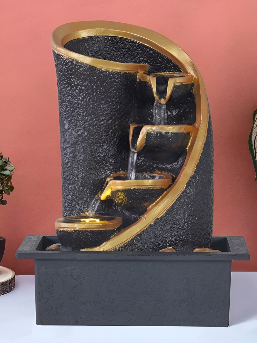 

Heritage India Brown & Black 3 Steps Water Fountain