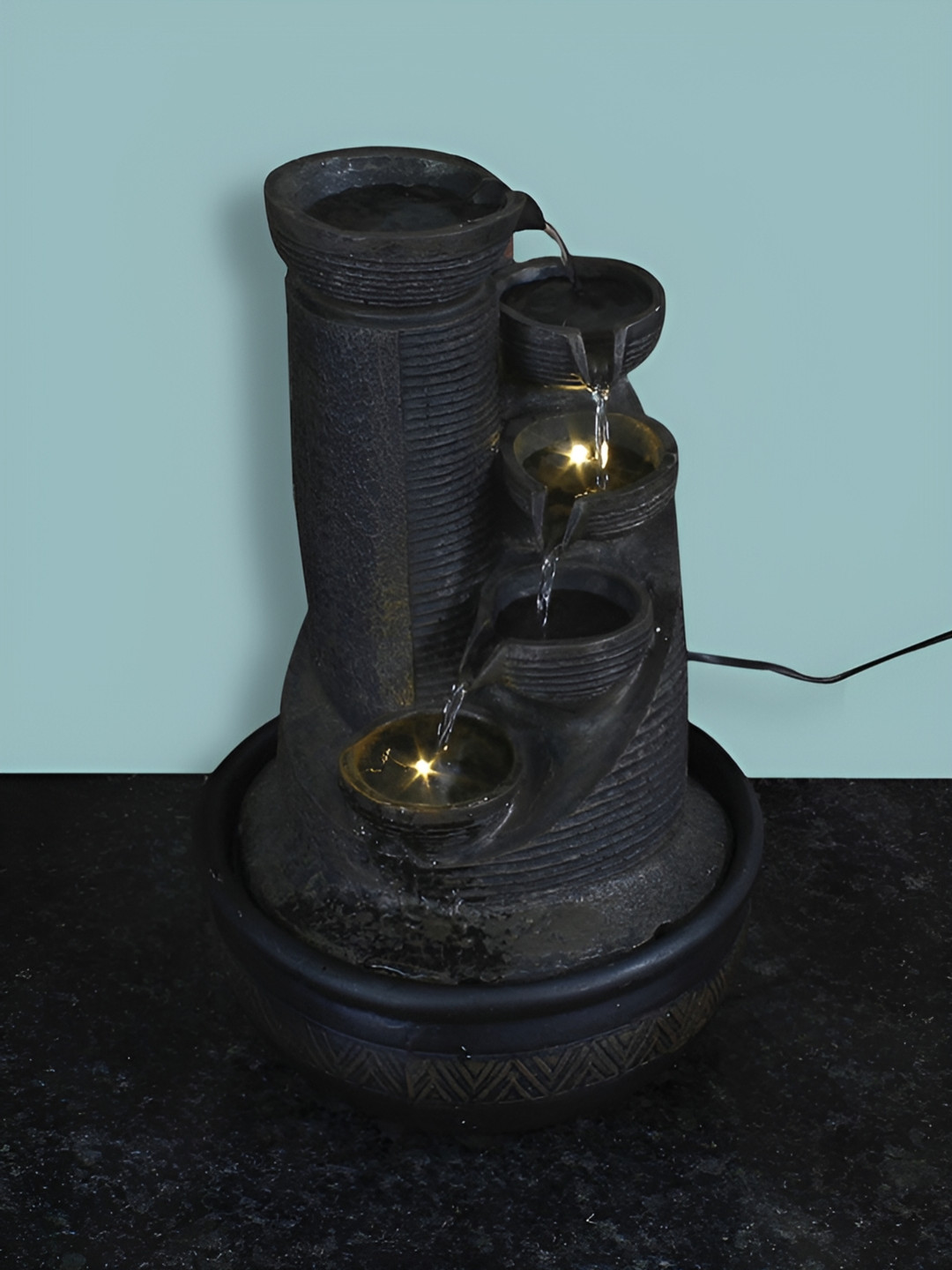 

Heritage India Black 5 Steps Water Fountain