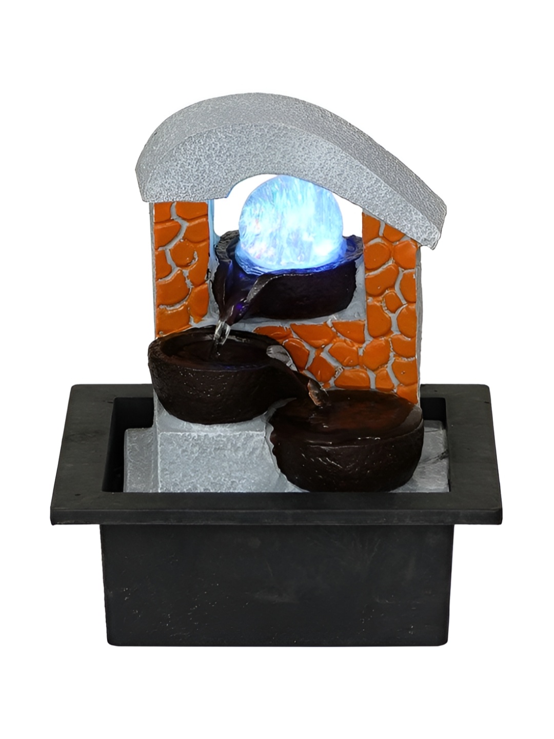 

Heritage India Grey & Orange Textured Water Fountain