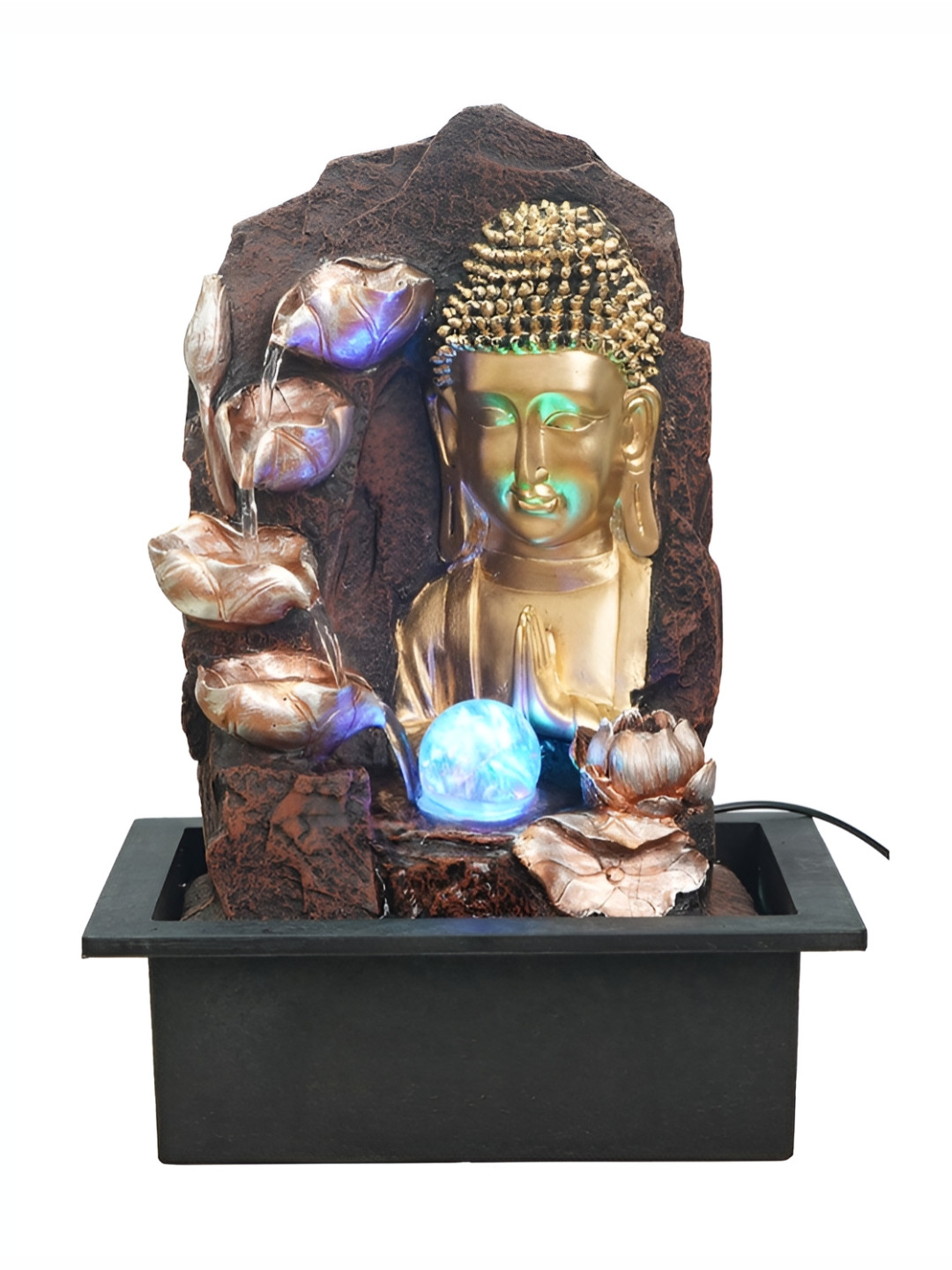 

Heritage India Brown Buddha Design Waterfall Fountain