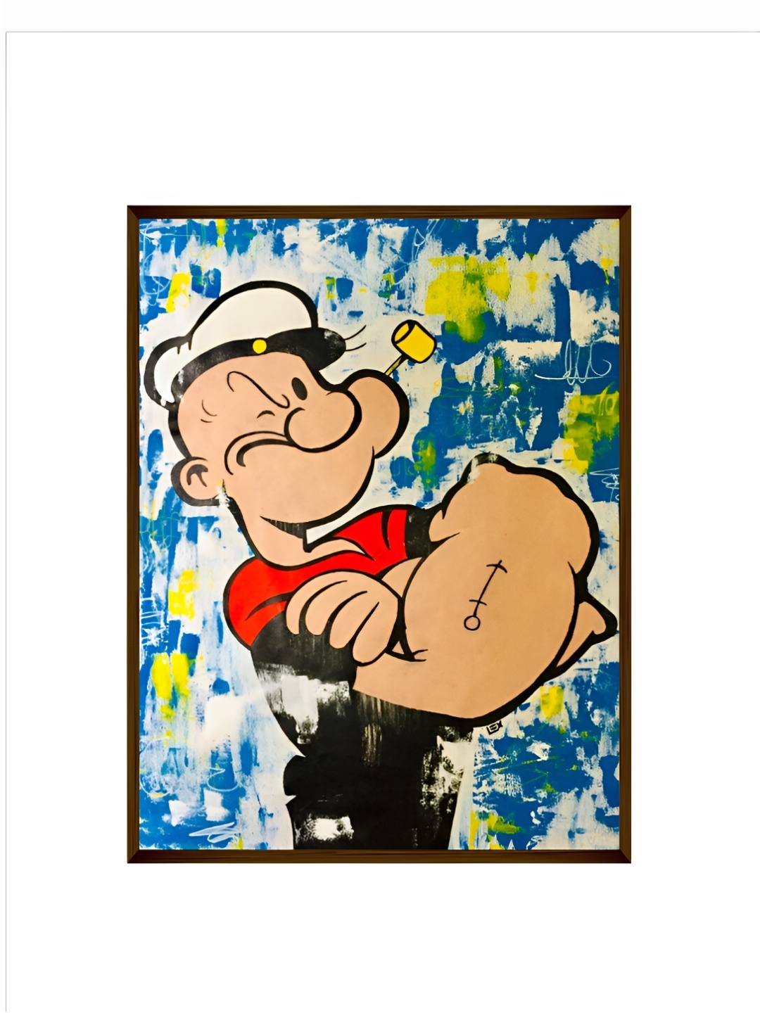 

Artsense White& Blue Canvas Cartoon Characters Wall Paintings