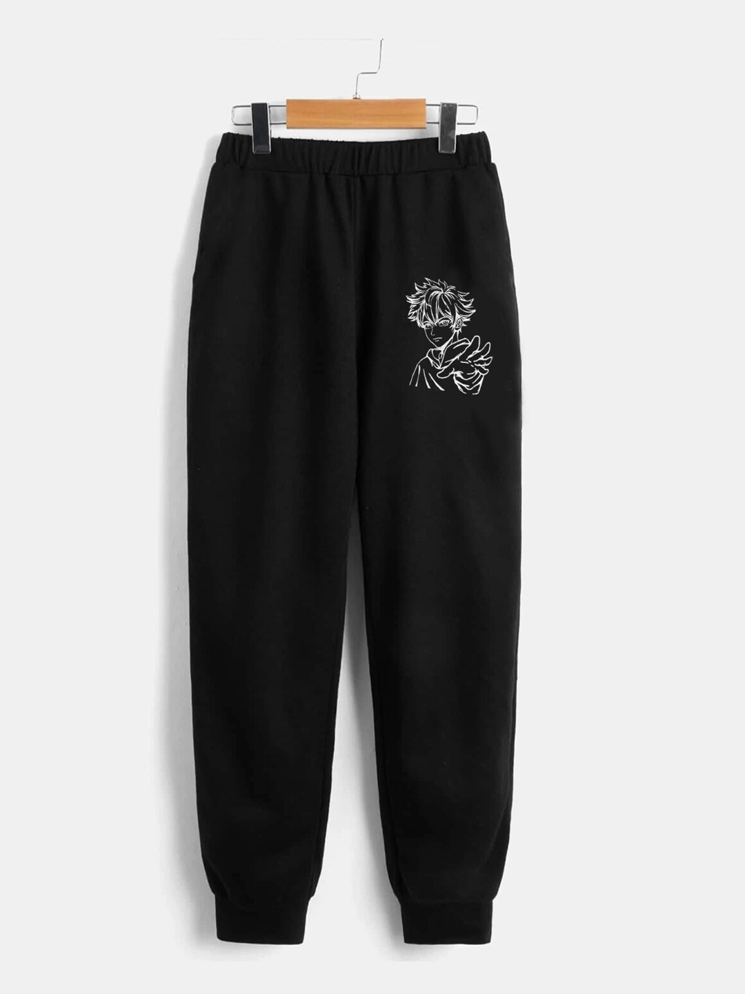

StyleCast Boys Black Graphic Printed Original Regular Fit Joggers