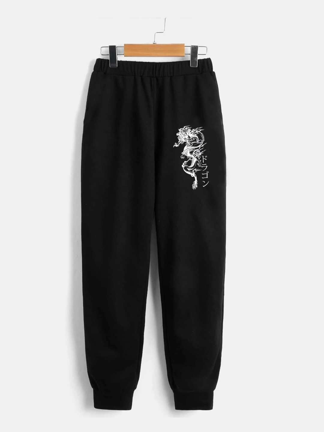 

StyleCast Boys Black Graphic Printed Original Mid-Rise Joggers