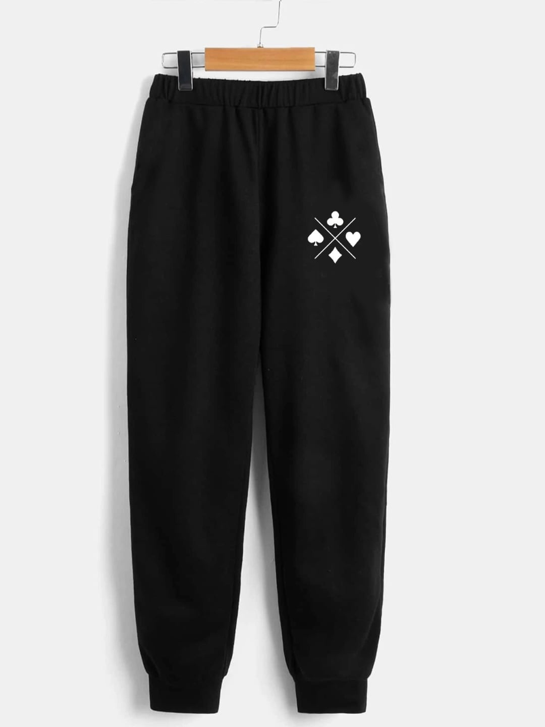 

StyleCast Boys Black Original Mid-Rise Graphic Printed Joggers