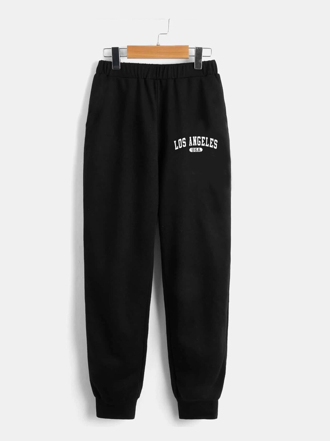 

StyleCast Boys Black Original Typography Printed Mid Rise Joggers