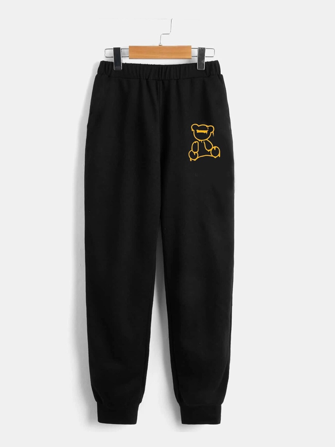 

StyleCast Boys Black Graphic Printed Mid-Rise Original Joggers