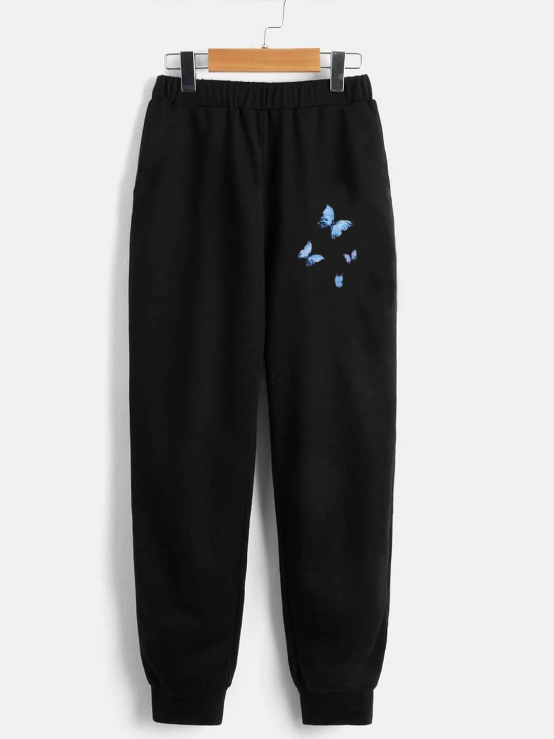 

StyleCast Boys Black Printed Original Plain Flat-Front Slip-On Joggers