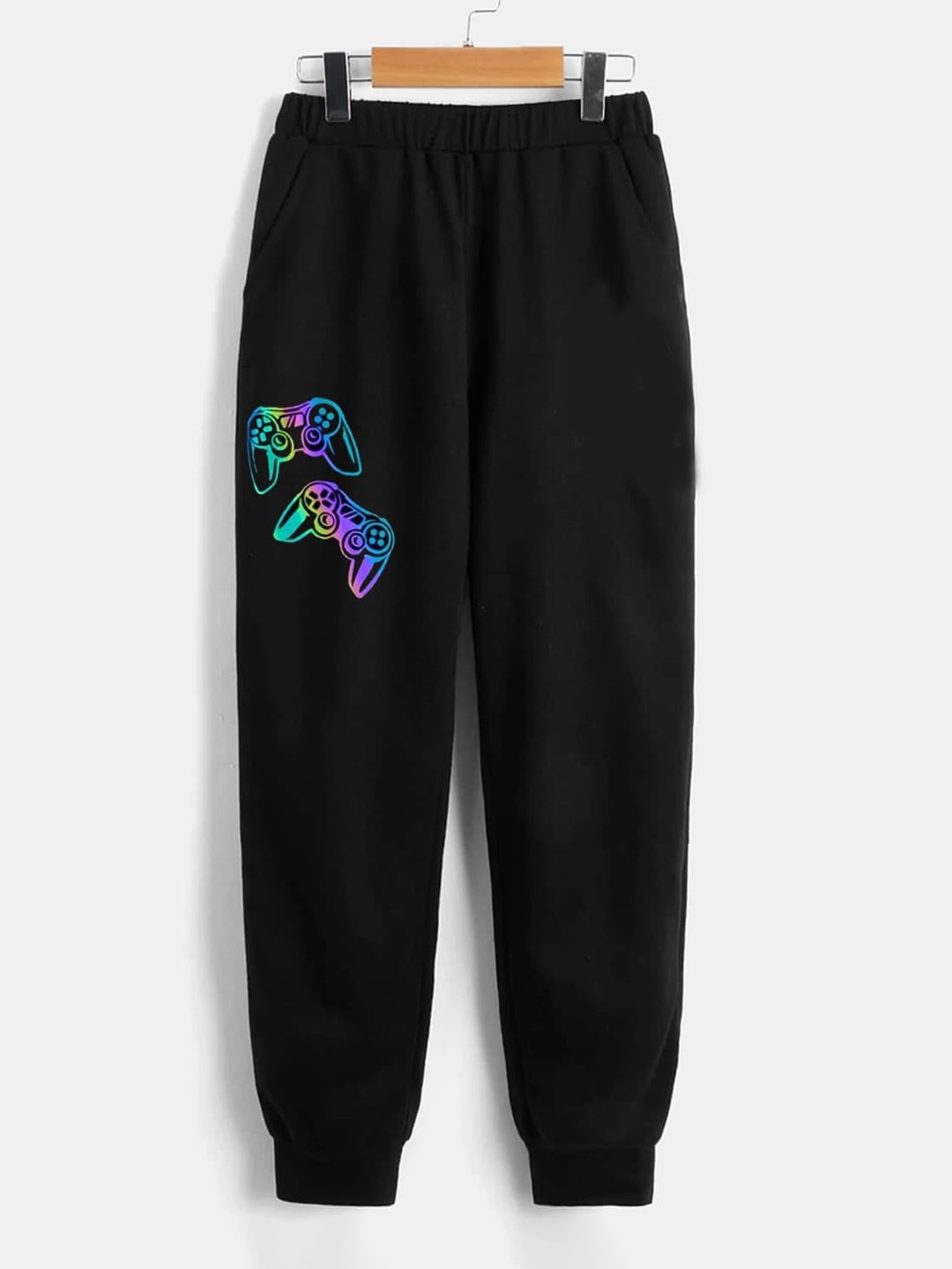 

StyleCast Boys Black Typography Printed Mid-Rise Original Joggers