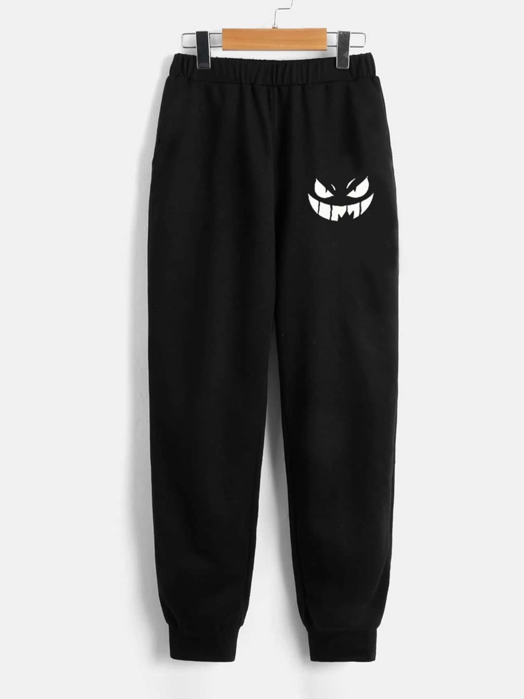 

StyleCast Boys Black Printed Original Plain Flat-Front Slip-On Joggers