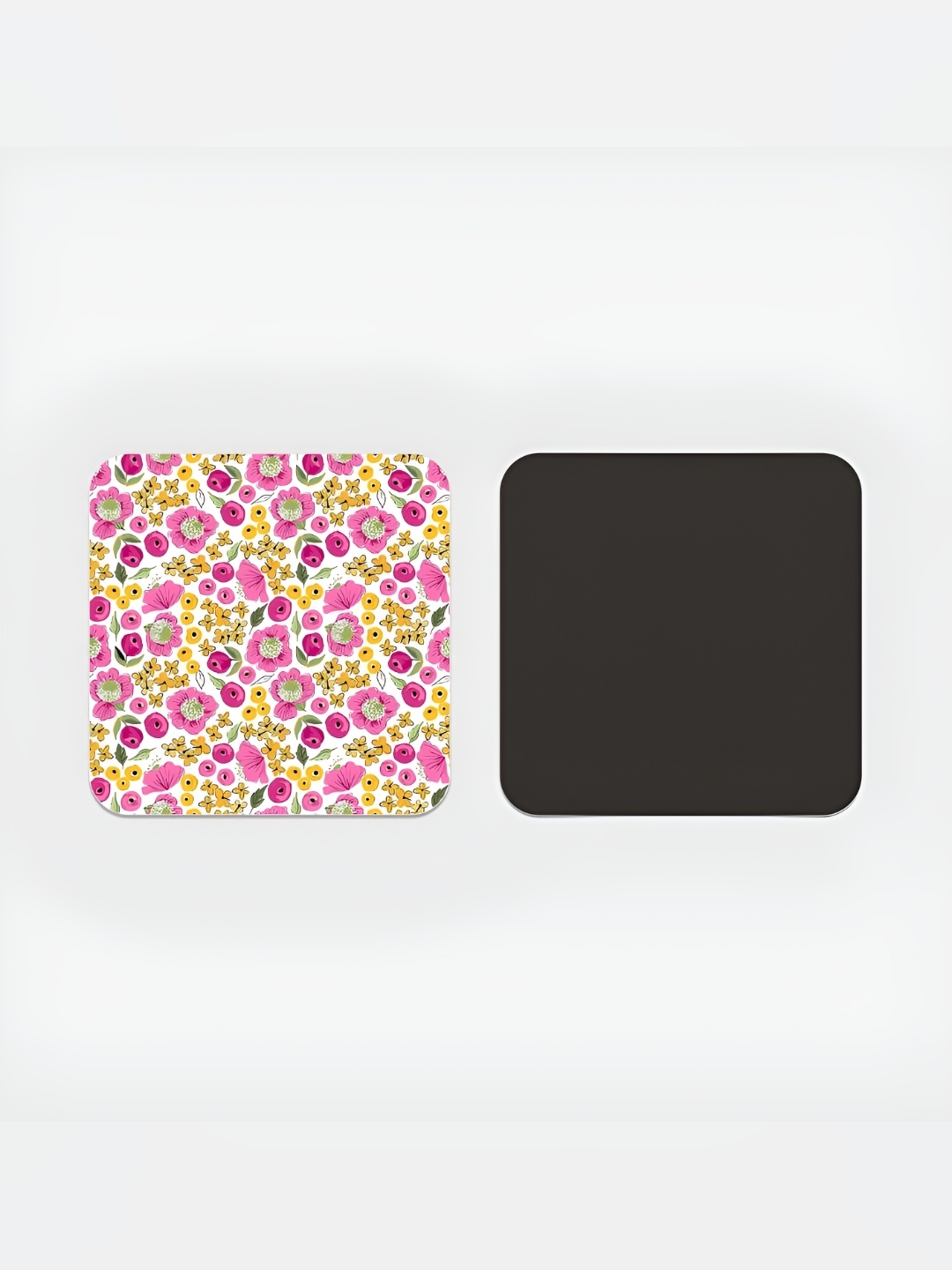 

CLAWCRAFTS Pink & Green 6 Pieces Printed Wooden Coasters