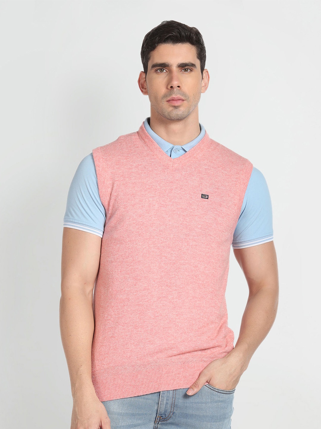 

Arrow Sport Sleeveless Woollen Sweater, Pink