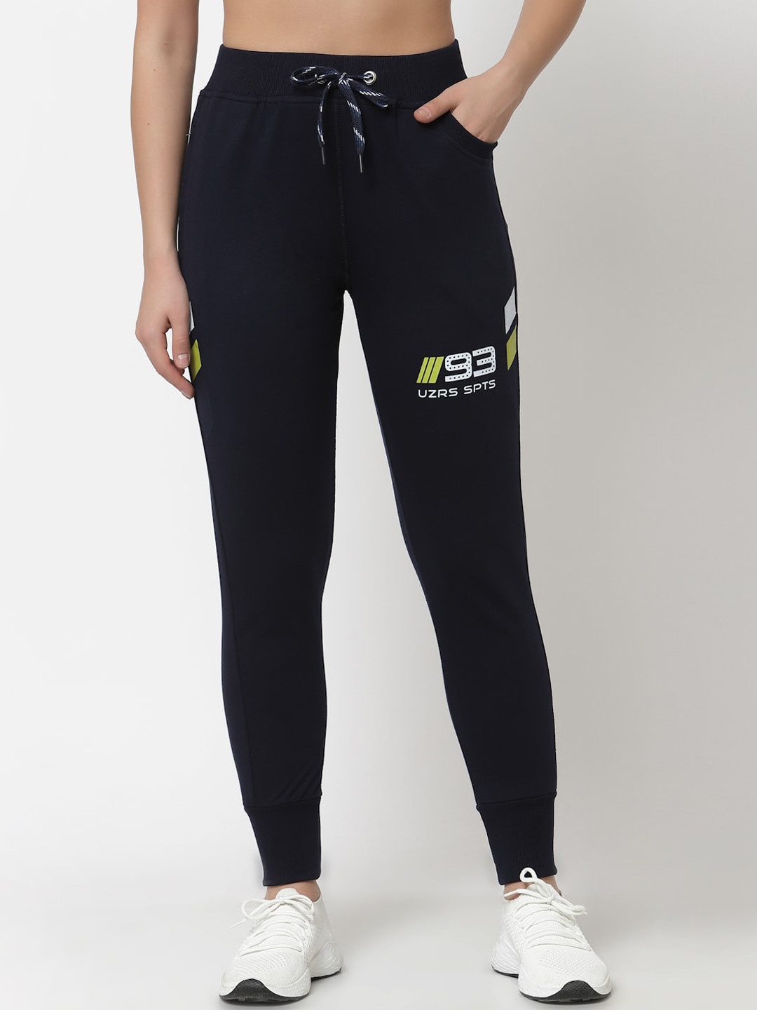 

UZARUS Women Slim Fit Joggers, Navy blue