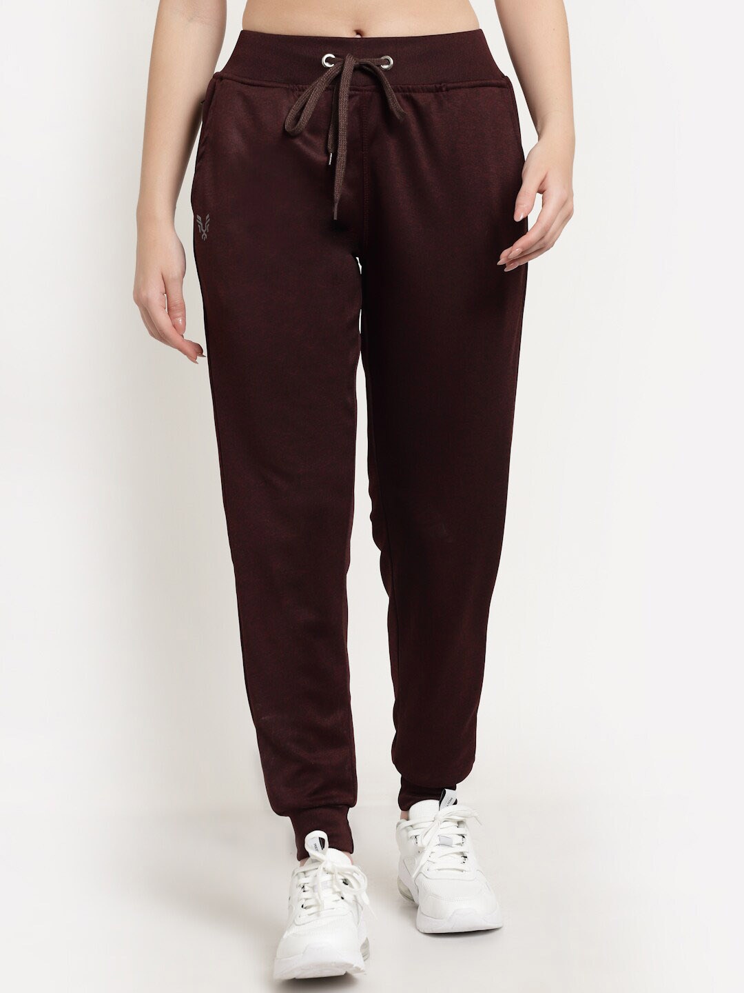 

UZARUS Women Slim Fit Joggers, Burgundy