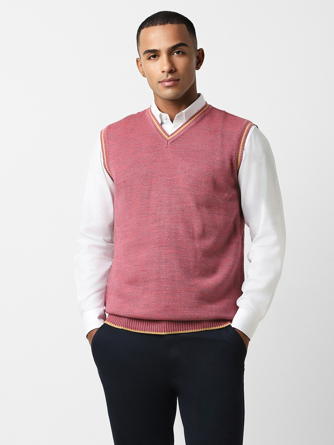 

Peter England Casuals Men Pink Pullover