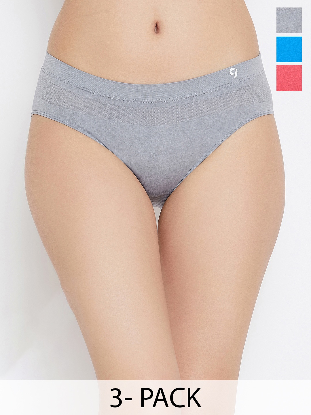C9 AIRWEAR Seamless Pack Of 3 Assorted Bikini Briefs
