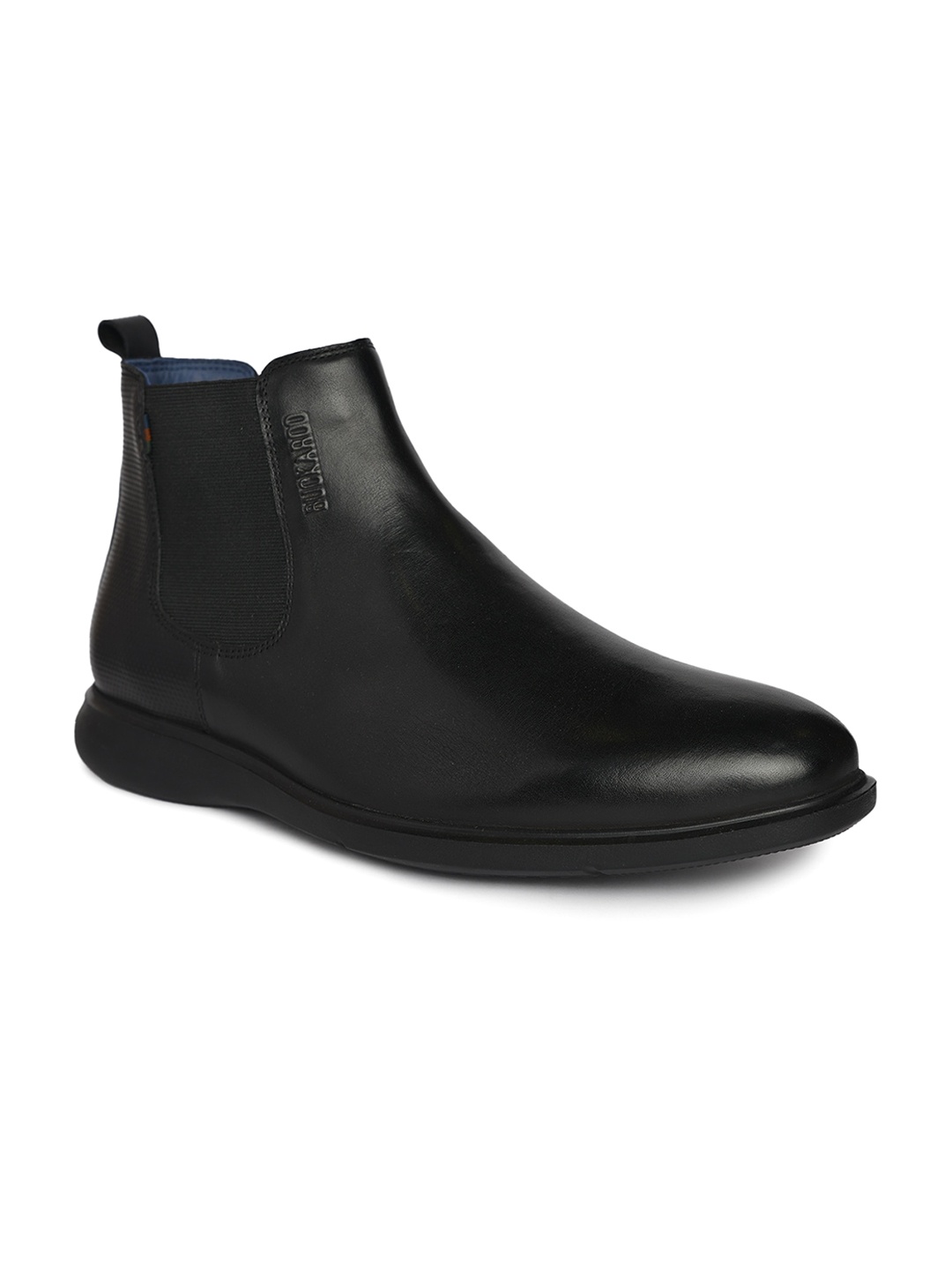 

Buckaroo Men Mid Top Leather Chelsea Boots, Black